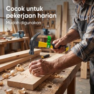 LAFMA Palu Kambing Hitam 8oz 16oz Gagang Fiber Lapis Karet Anti Karat Anti Slip Besi Baja
