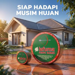 Seng Band Lafuma – Lakban Aspal Anti Bocor Aluminium Foil | Penutup Kebocoran Atap, Talang & Pipa